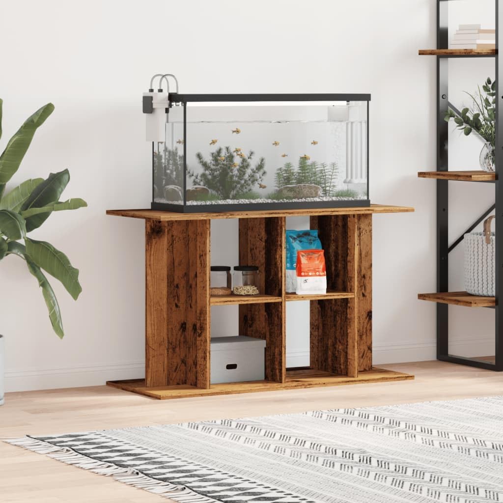 vidaXL Aquariumständer Altholz-Optik 100x40x60 cm Holzwerkstoff, Aquarienschrank, Aquarienunterschra