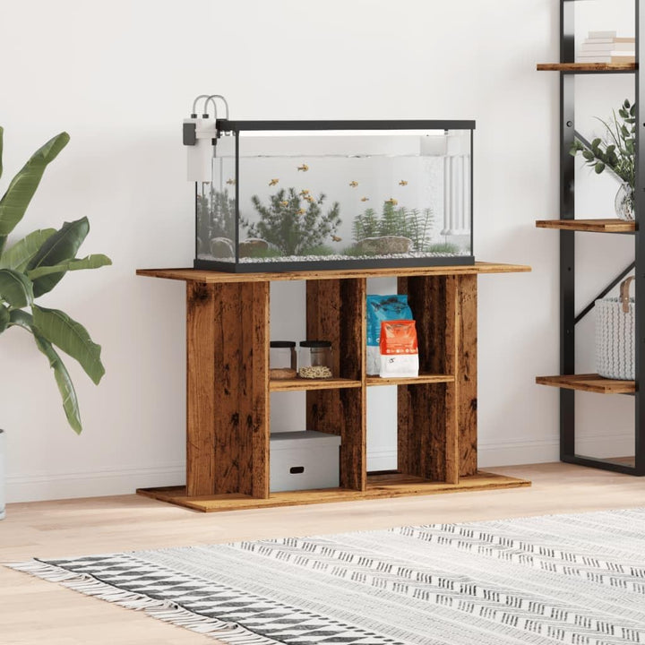 vidaXL Aquariumständer Altholz-Optik 100x40x60 cm Holzwerkstoff, Aquarienschrank, Aquarienunterschra