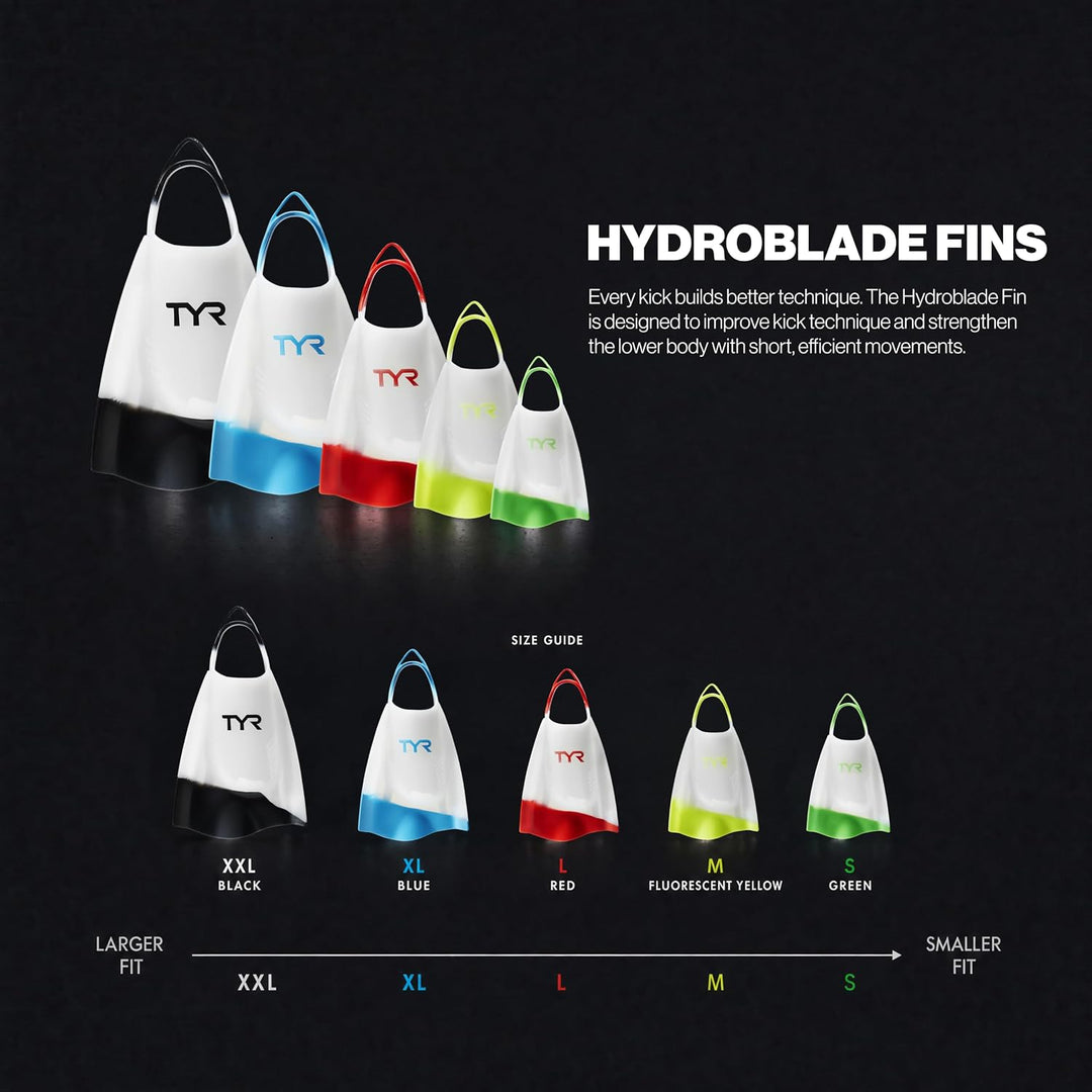 TYR Hydroblade Fins Schuhe XXL farblos, XXL farblos