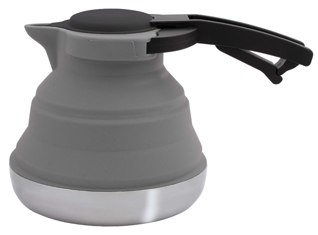 Eurotrail wasserkocher 1,2 Liter klappbar Silikon/RVS grau