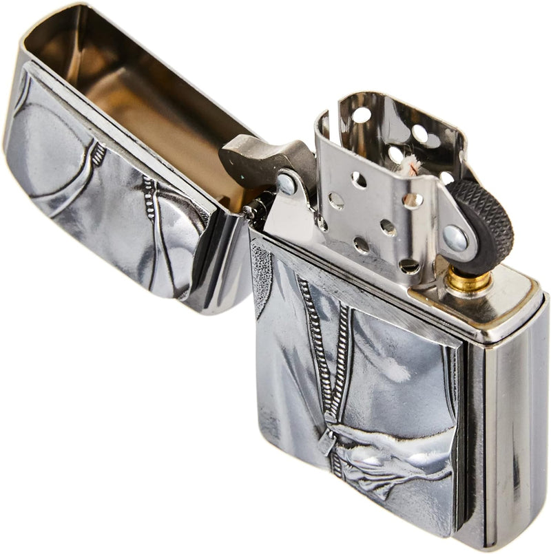 Zippo 2004667 Zipper Girl Feuerzeug, Messing, Edelstahl, 1 x 3,5 x 5,5 cm 2004667 1 x 3,5 x 5,5 cm,