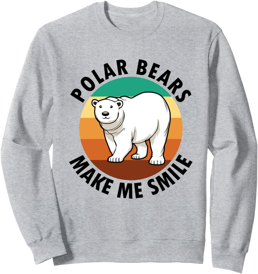 Eisbären bringen mich zum Lächeln Wildtiere Tier Arktis Sweatshirt