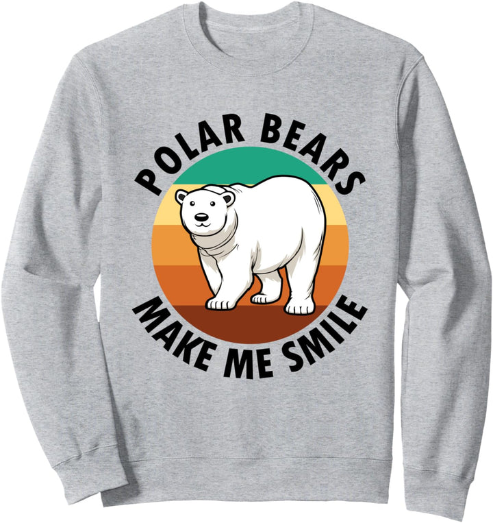 Eisbären bringen mich zum Lächeln Wildtiere Tier Arktis Sweatshirt