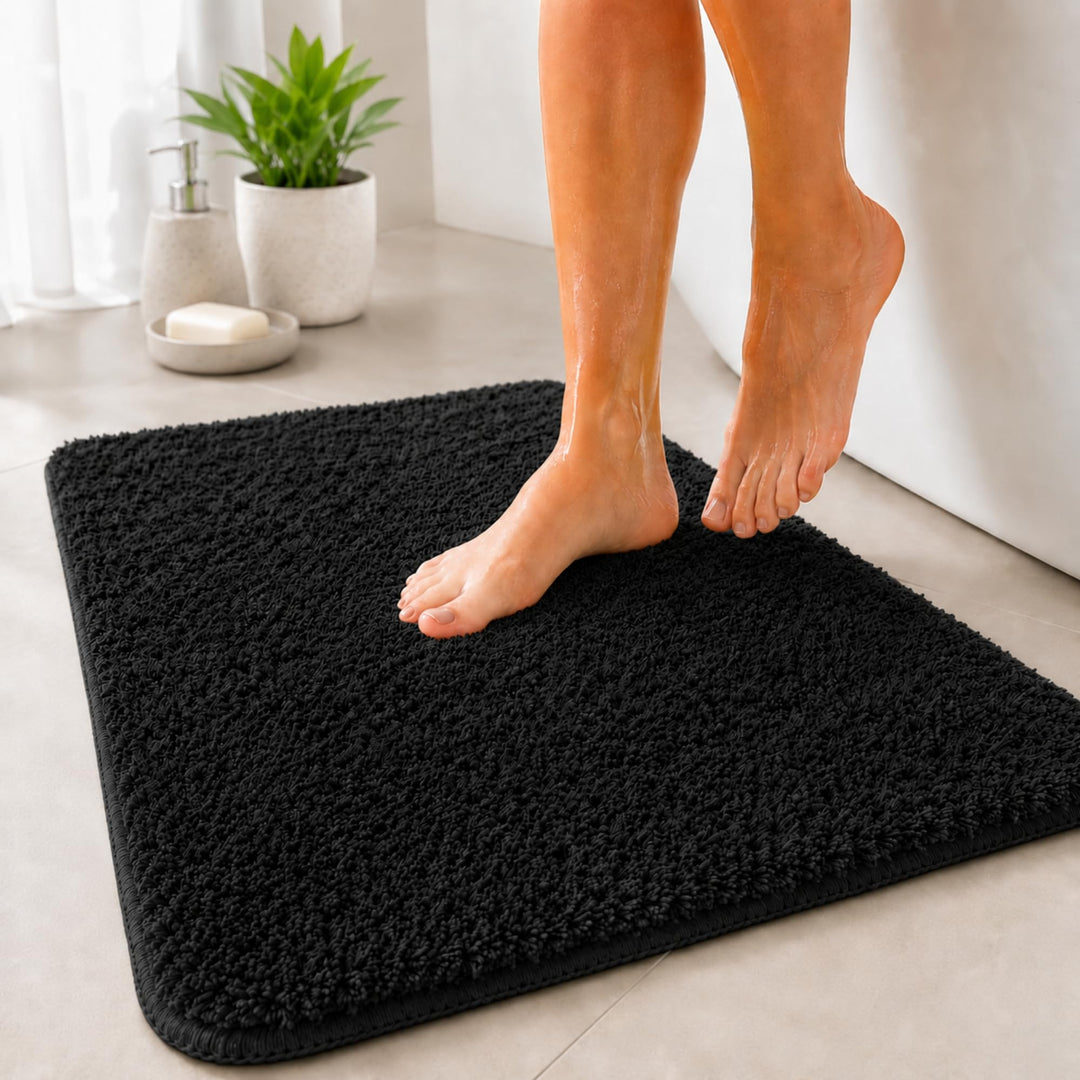 Floordirekt Badematte Sky - Badezimmerteppich - Weicher, dichter Hochflor - Rutschhemmend & Schnell