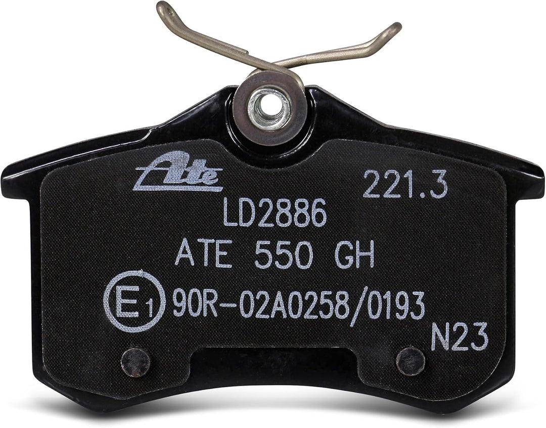 ATE Bremsenset Hinterachse inkl. Power Disc Bremsscheiben Hinten Ø 245 mm Voll und Ceramic Bremsbelä