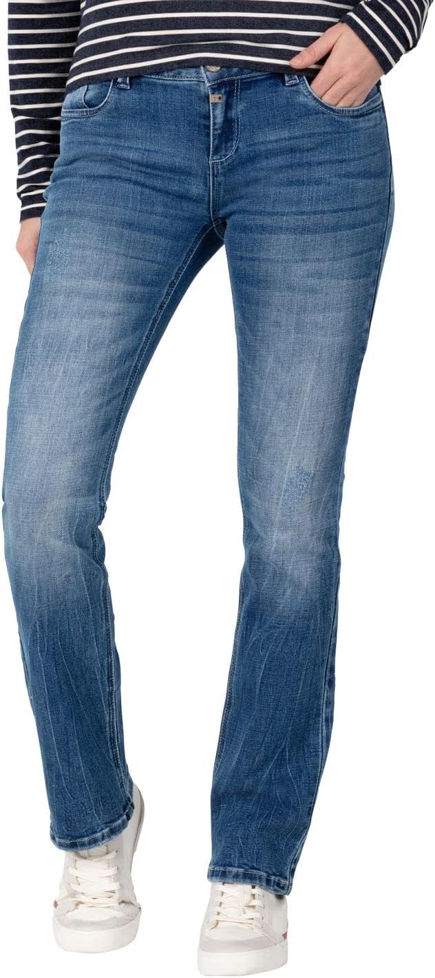 Timezone Damen Jeans Slim Lisatz 27W / 32L Mountain Blue Wash, 27W / 32L Mountain Blue Wash