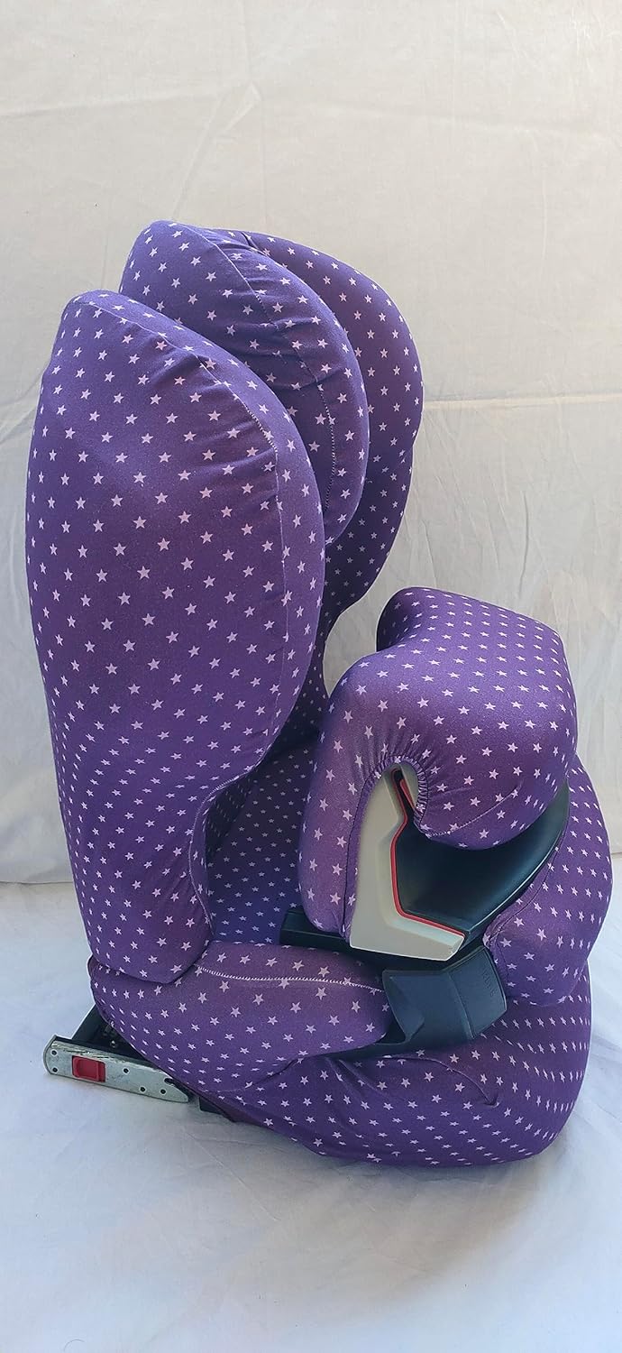 moon-bebe Bezug kompatibel mit Cybex Silver Juno 2-Fix Autositz (Lila), Lila