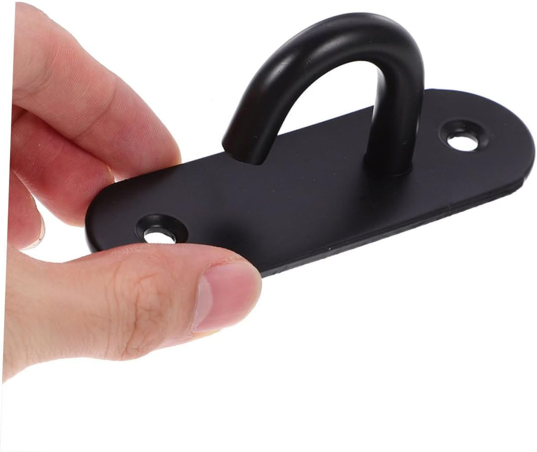 HEMOTON 4stücke Wandmontierter Widerstandsband Edelstahl Schwerlast-Haken Für Fitnessgeräte Gymnasti