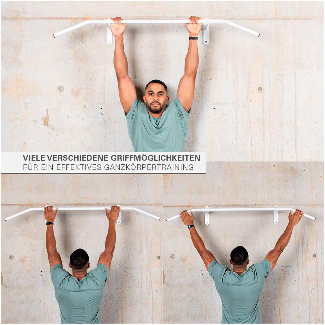 Klimmzugstange zur Wandmontage, Pull Up Stange, Klimmzug, Oberarm, Rücken, Ganzkörpertraining, Turns