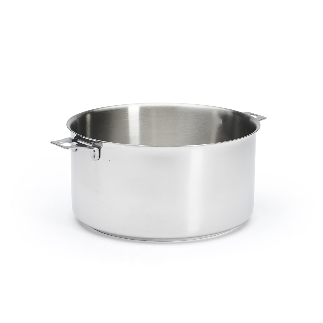 DE BUYER Kasserolle-Bratentopf, Edelstahl, Silber, 24 cm 27.9 x 20.1 x 10.9 cm, 27.9 x 20.1 x 10.9 c