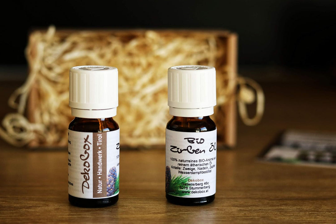 Bio Zirbenöl - Doppelpackung - 2X 10ml - 100% naturrein - höchste Qualität durch Destillation