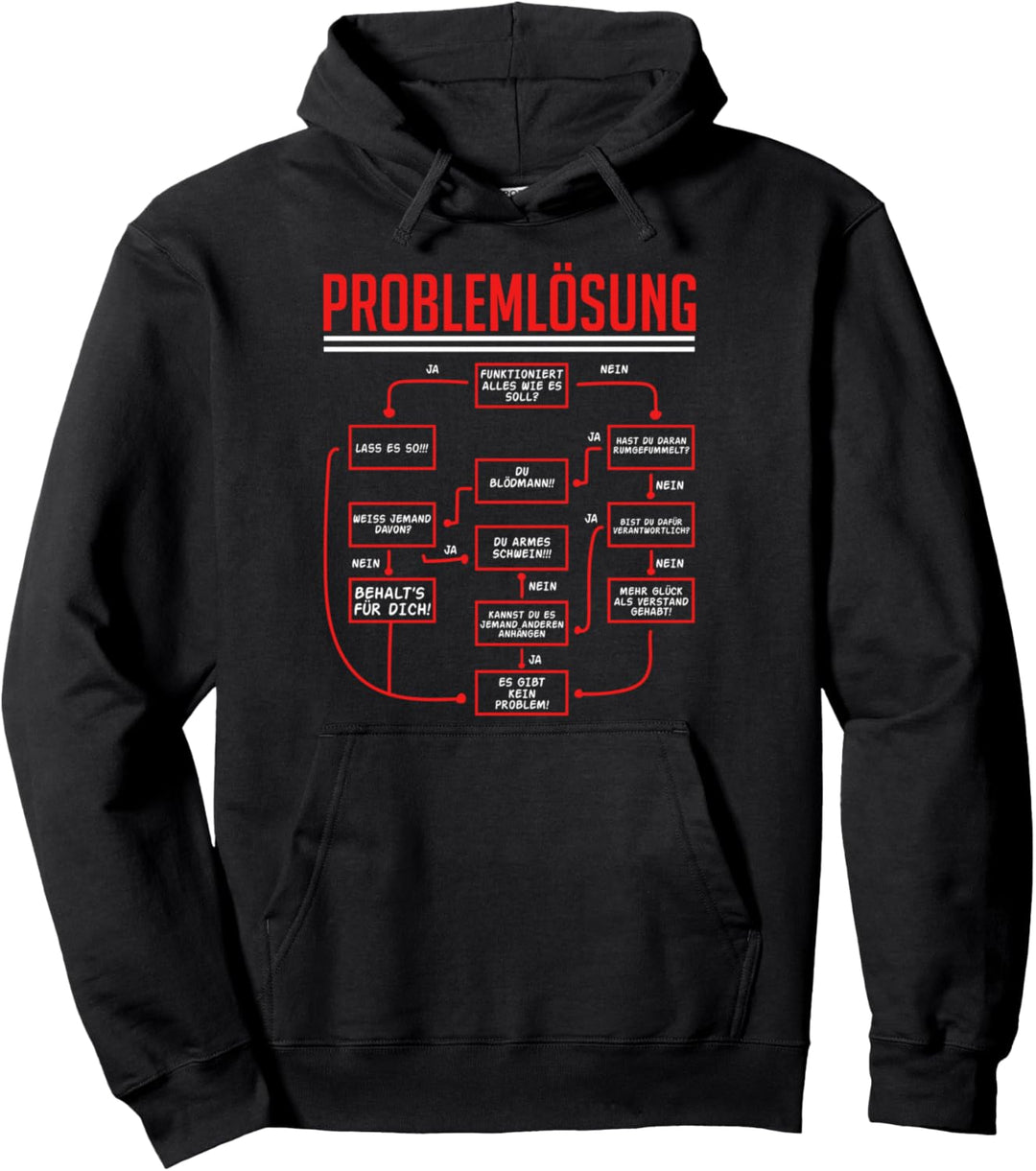 Lustiges Problemlöser Idee für Freunde Ironie Sarkasmus Pullover Hoodie