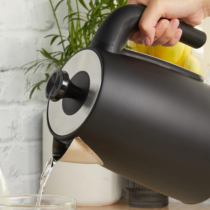 Petra PT5632MBLKVDE Elektrische Wasserkocher - BPA-Frei, schnelles Kochen, Fenster mit Wasserstandsa