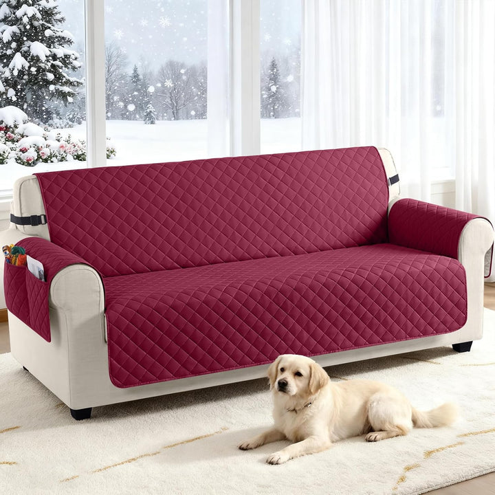 TAOCOCO Sofa Überzug, Sofabezug Wasserdicht Mit Gummiband，Wohnzimmer Anti-Rutsch Gepolsterter Sofasc