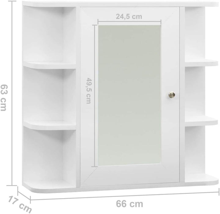 TEWTX7 Spiegelschrank Badezimmerspiegelschrank Badezimmerschrank mit Ablagen Badschrank Schminkschra