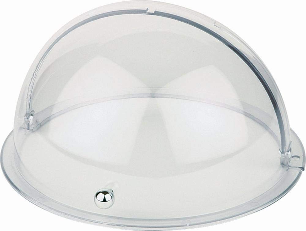 APS 18389 Rolltophaube, Abdeckhaube, Ø 38 cm, Höhe 20 cm, Kunststoff (SAN), verchromter Griff, Made