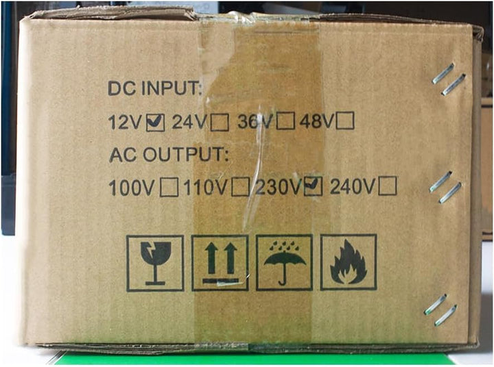 ETREPOW 2000W/4000W 24V Auf 230V Reiner Sinus Wechselrichter mit Fernbedienung, 2 EU Steckdosen, 2 U