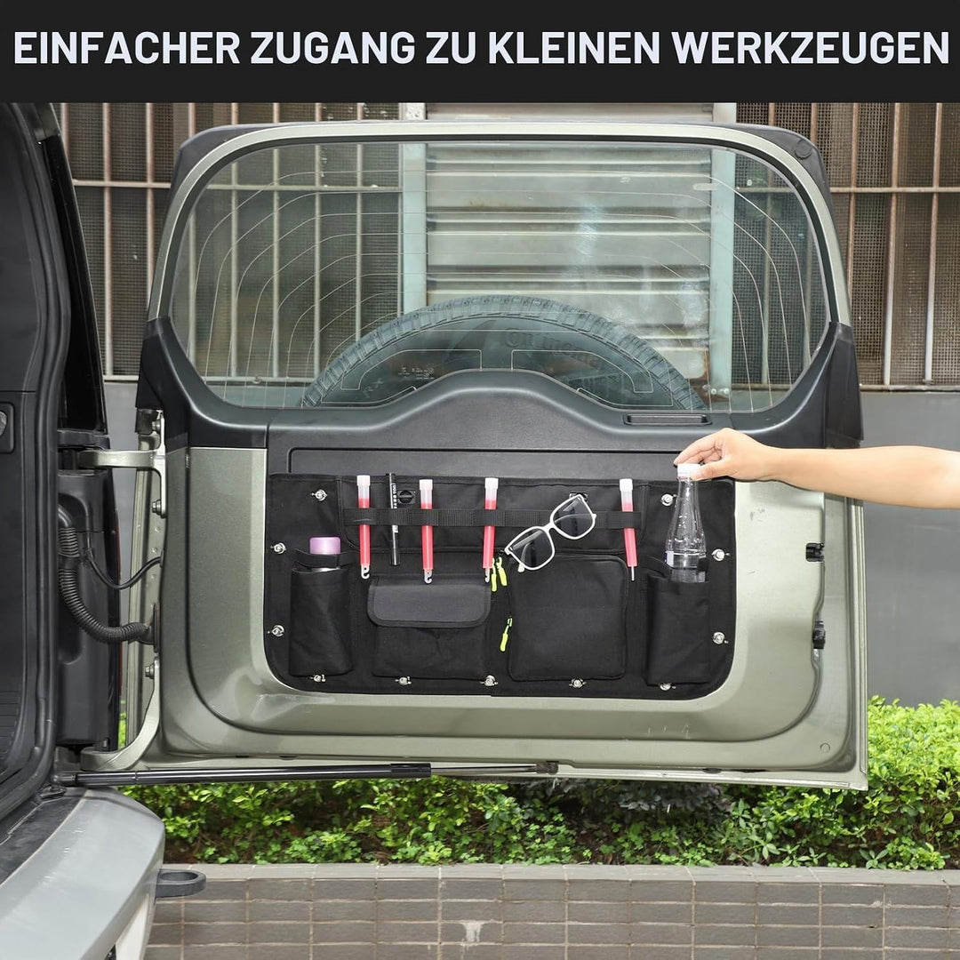 Auto Hecktür Hängetasche, Kofferraum Organizer Kompatibel mit Land Rover Defender ab 2020 | 1 Stück