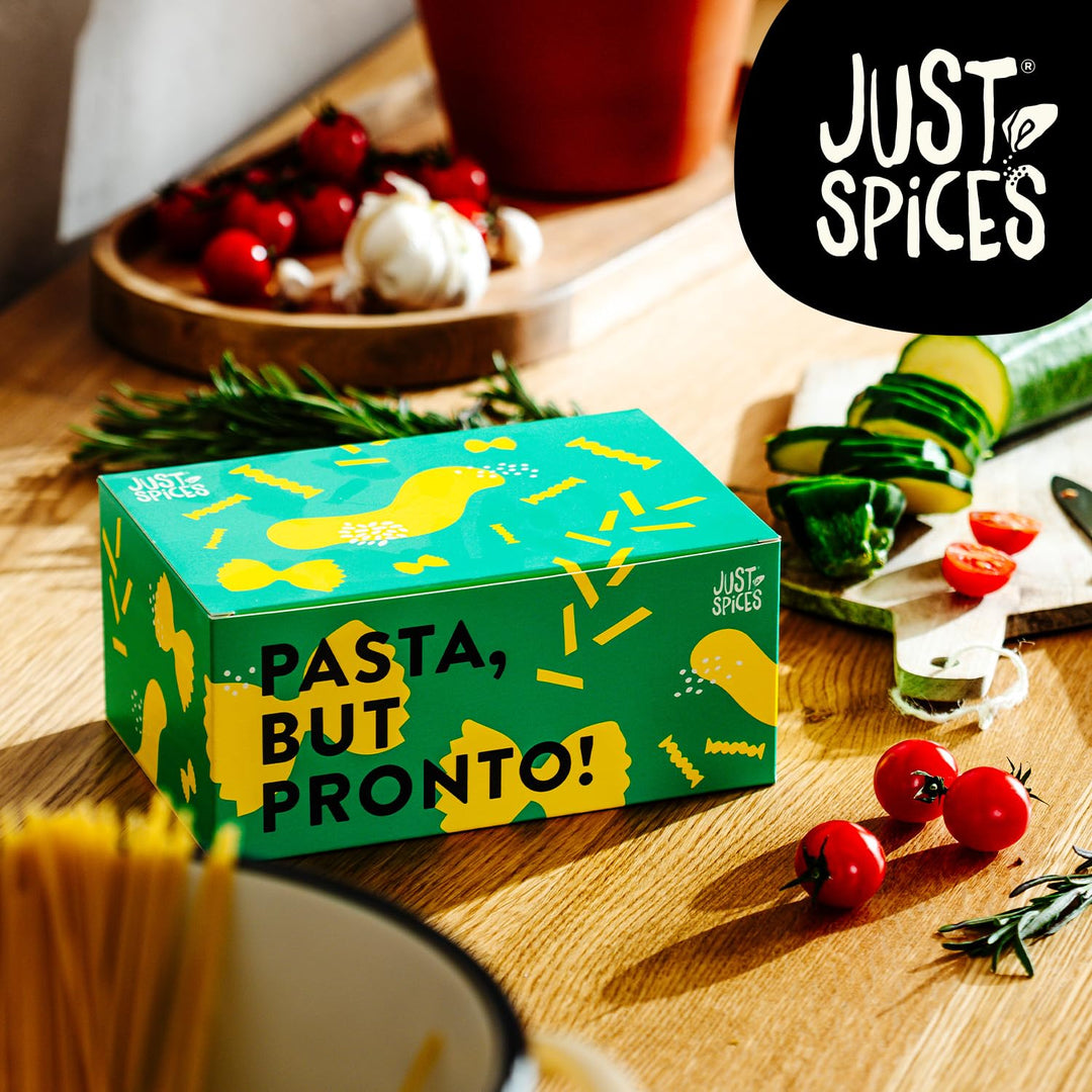 Just Spices Pasta Gewürzbox I 6 Gewürzmixe für Pasta, Sossen & italienische Klassiker I In Geschenkb