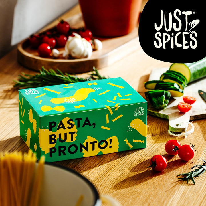Just Spices Pasta Gewürzbox I 6 Gewürzmixe für Pasta, Sossen & italienische Klassiker I In Geschenkb