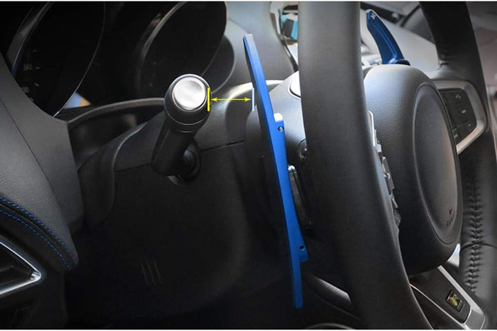 HIBEYO Lenkrad Schaltwippen Verlängerung Paddles Lenkrad für Land Rover Evoque Velar Discovery Range