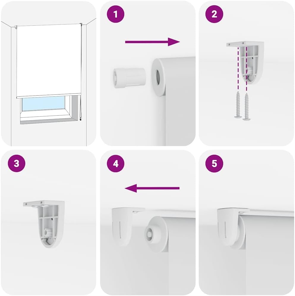 vidaXL Duschrollo 130x240 cm Stoffbreite 126 cm, Duschvorhang, Badewannenvorhang, Seitenzugrollo, Du