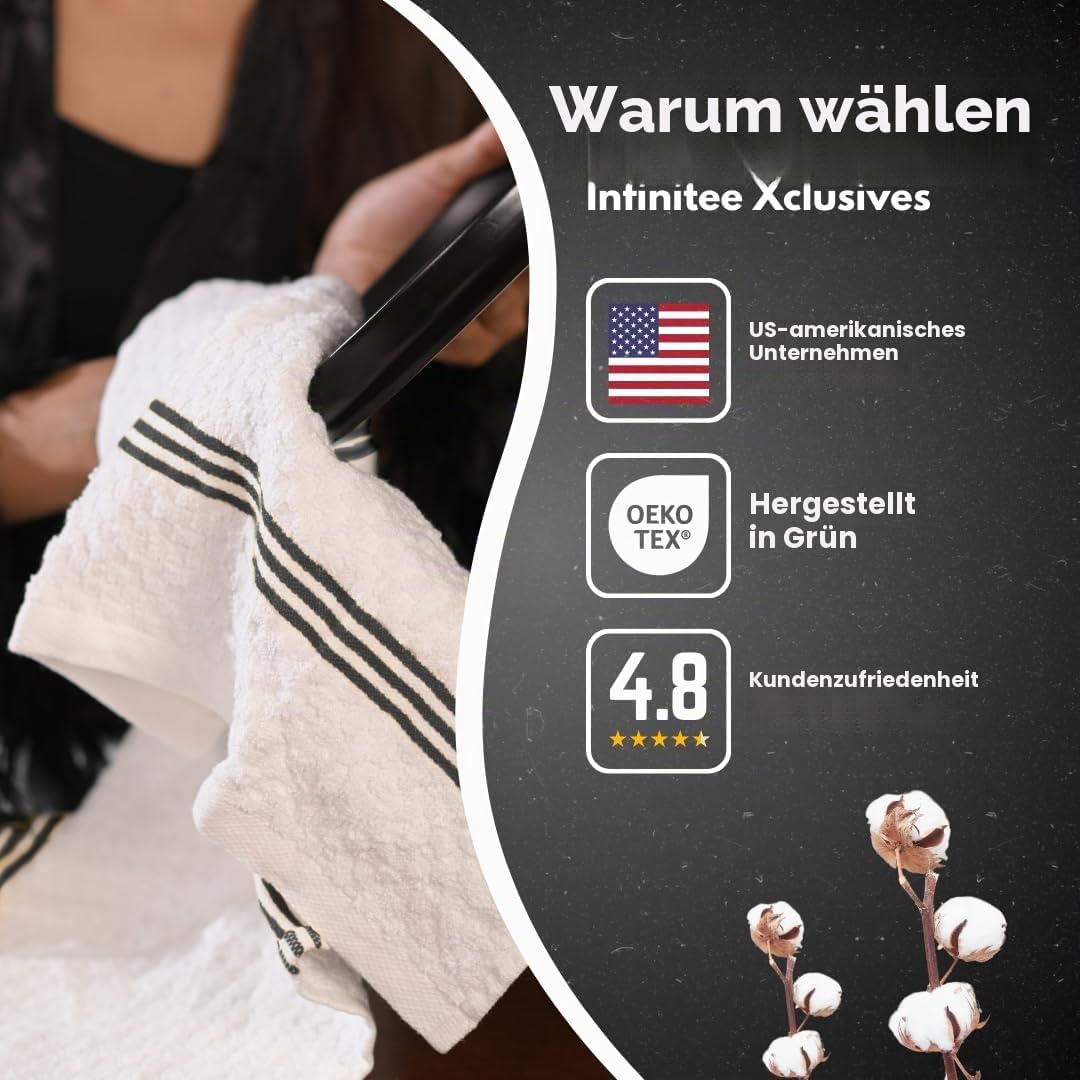 Infinitee Xclusives Küchentücher aus 100 % Baumwolle, ultraweiche Geschirrtücher, super saugfähige F