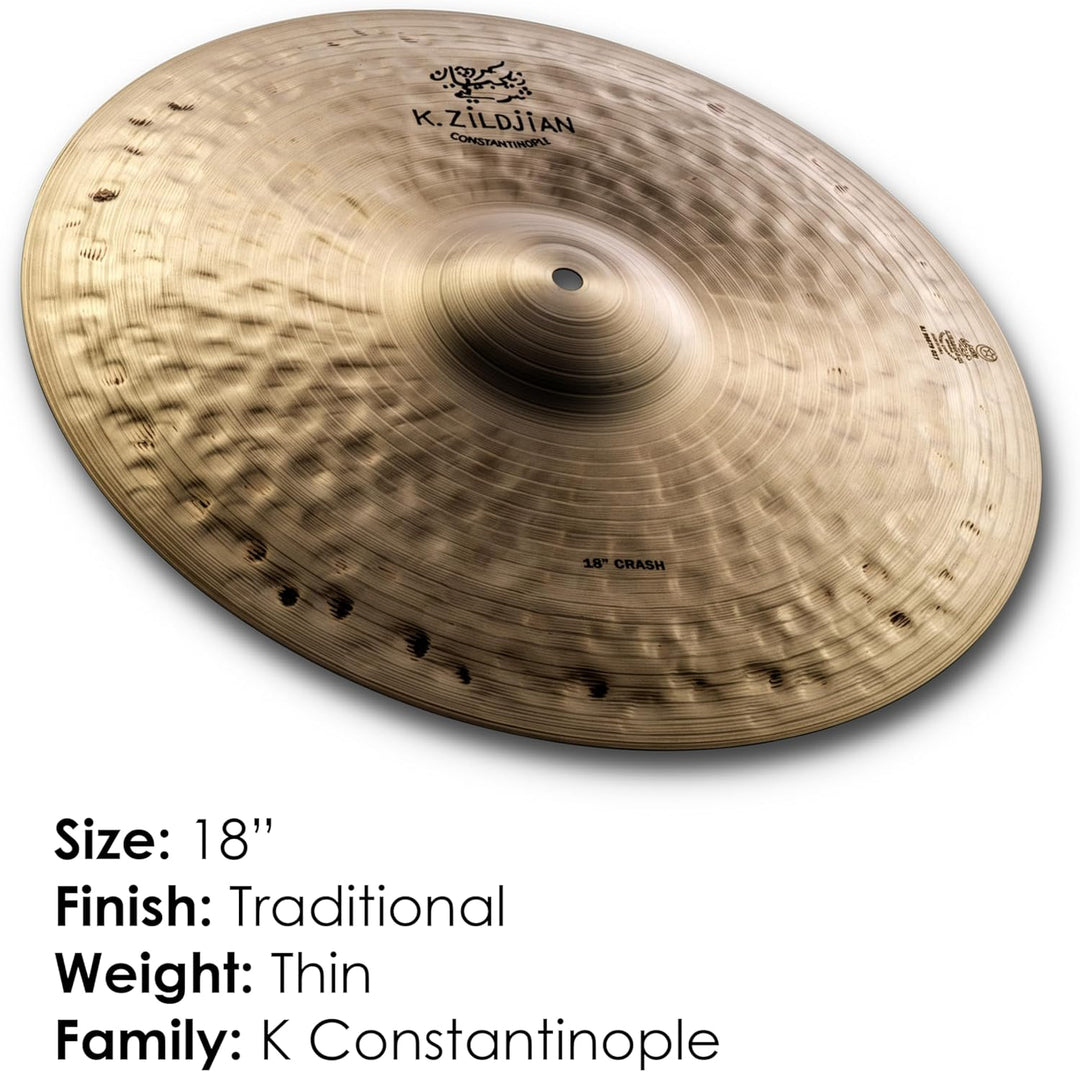 Zildjian K Constantinople Series - 18" Crash Cymbal 18 Zoll, 18 Zoll