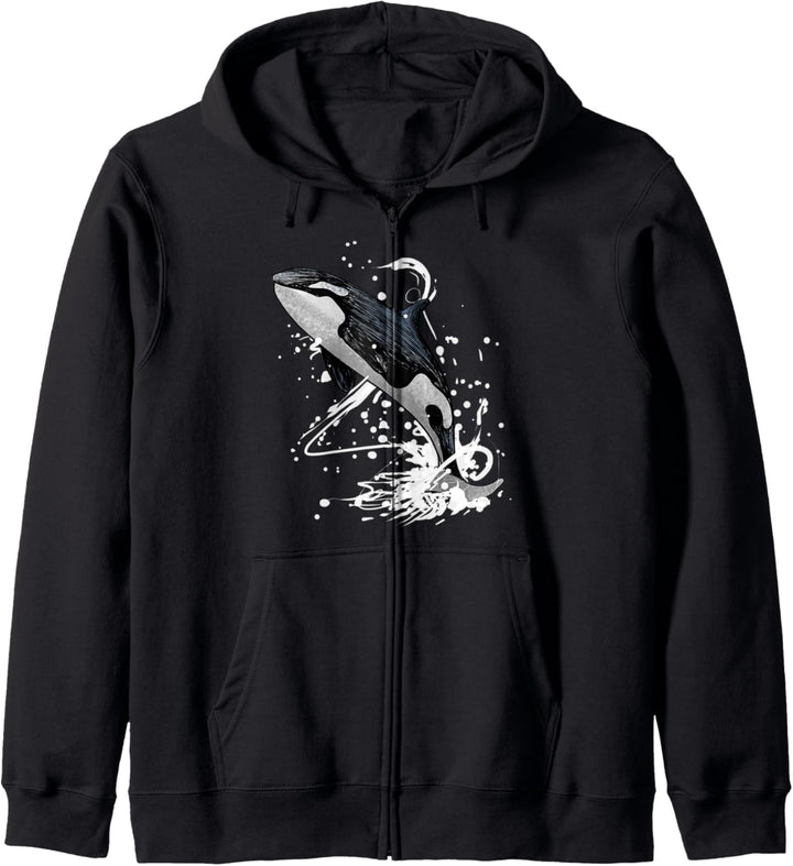 Killer Whale Marine Life Save The Whales Geschenk Kapuzenjacke