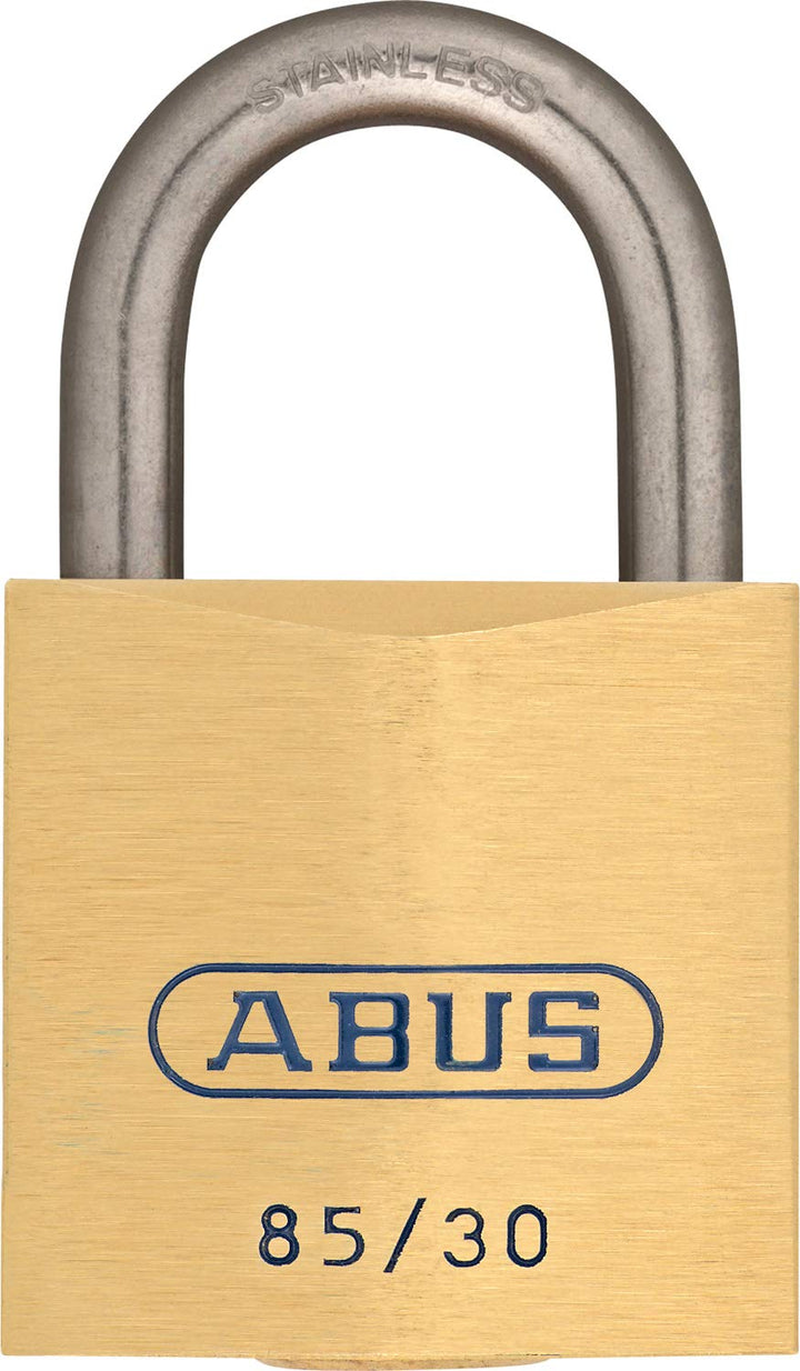 ABUS Vorhängeschloss Messing 85IB/30 - wetterfest - für See- und Hafengebiete - Messing-Schlosskörpe