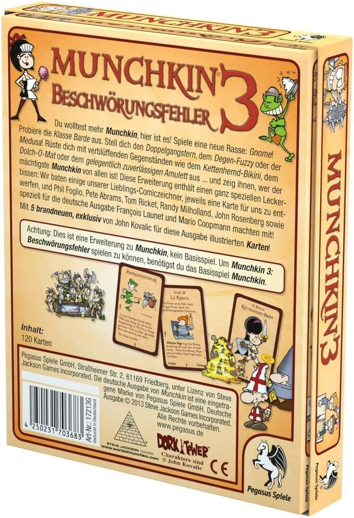 Pegasus Spiele 17213G - Munchkin 3, Beschwörungsfehler