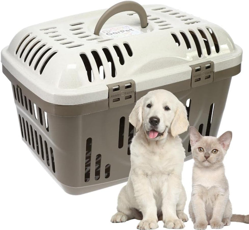 GarPet Transportbox Oben Öffnen Hunde Katzen Kleintier Transport Box Katzenbox Hundebox Open Top Str