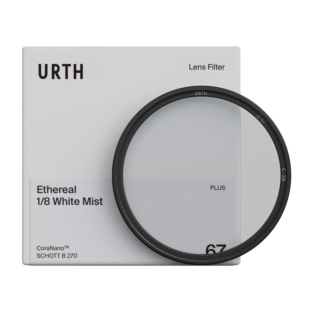 Urth 58 mm Ethereal White Mist ⅛ Diffusions-Objektivfilter (Plus) - Kinoeffekt, 20-fache Nanobeschic