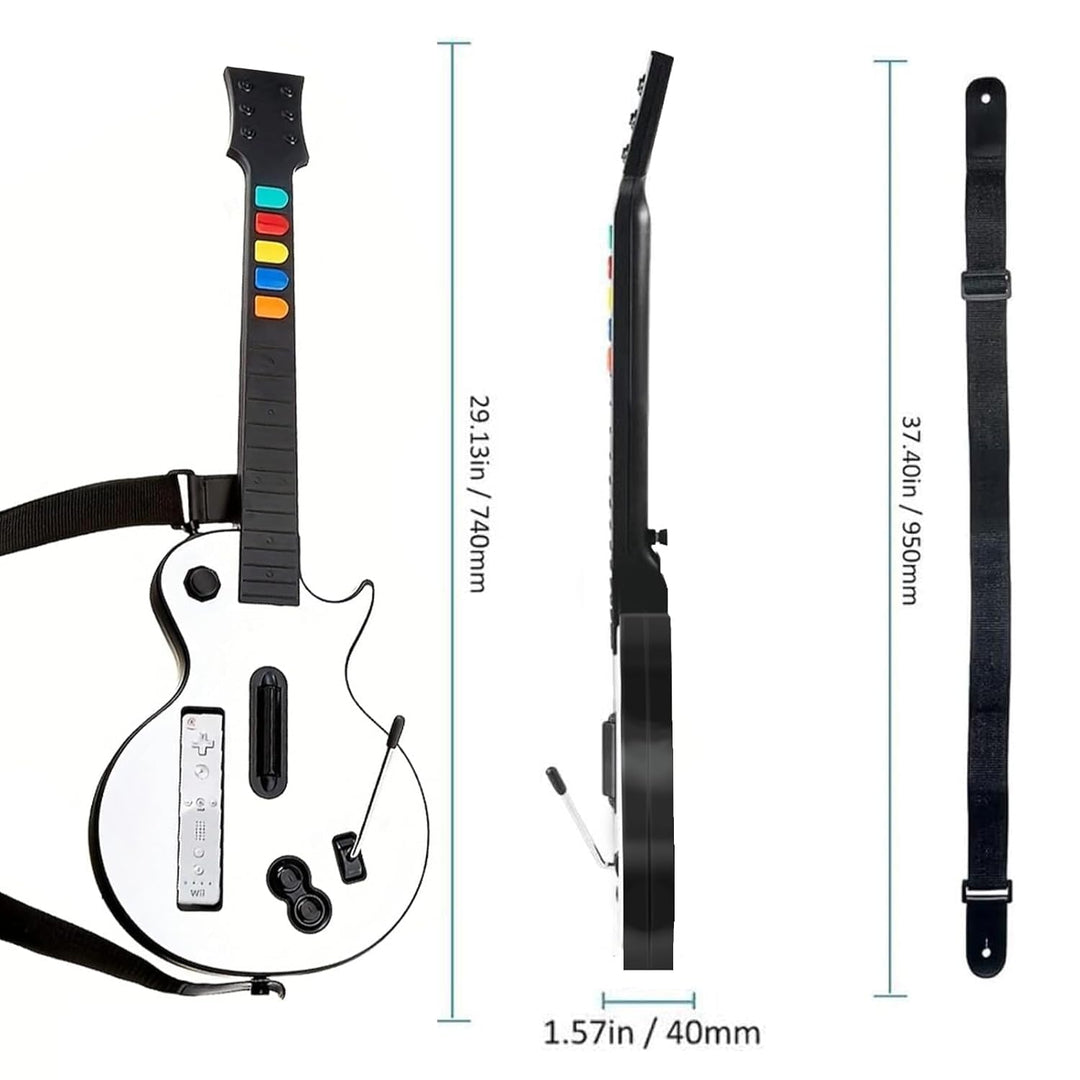 DOYO Wii Guitar Hero, kabelloser Guitar Hero Controller für Guitar Hero Wii und Rock Band 2 Wii U-Sp