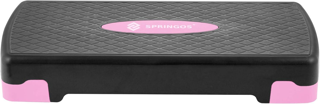 SPRINGOS Aerobic Steppbrett rosa-grau, rosa-grau