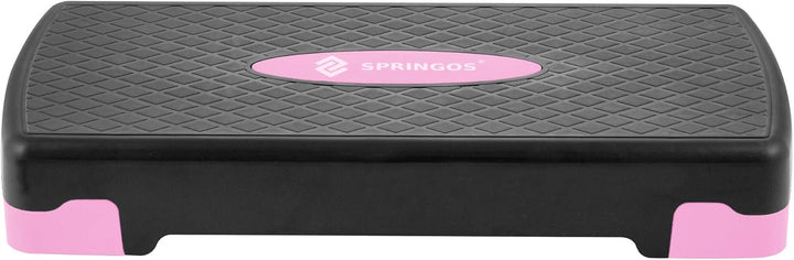 SPRINGOS Aerobic Steppbrett rosa-grau, rosa-grau