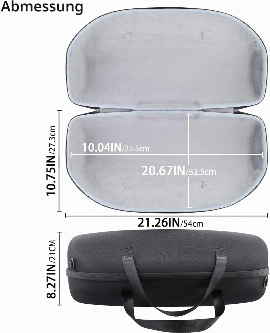 co2CREA Hart Tragetasche mit Mini Zubehörtasche und Schultergurt Für JBL Boombox 3 /Boombox 3 WiFi/B
