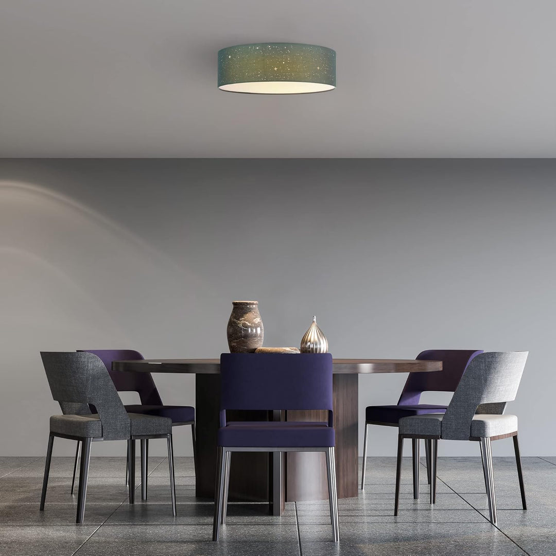 Navaris LED Deckenleuchte rund mit Sterneneffekt - dimmbar mit Fernbedienung - verstellbare Farbtemp
