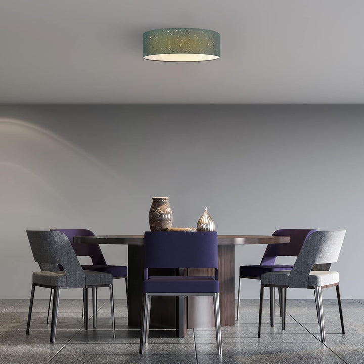 Navaris LED Deckenleuchte rund mit Sterneneffekt - dimmbar mit Fernbedienung - verstellbare Farbtemp