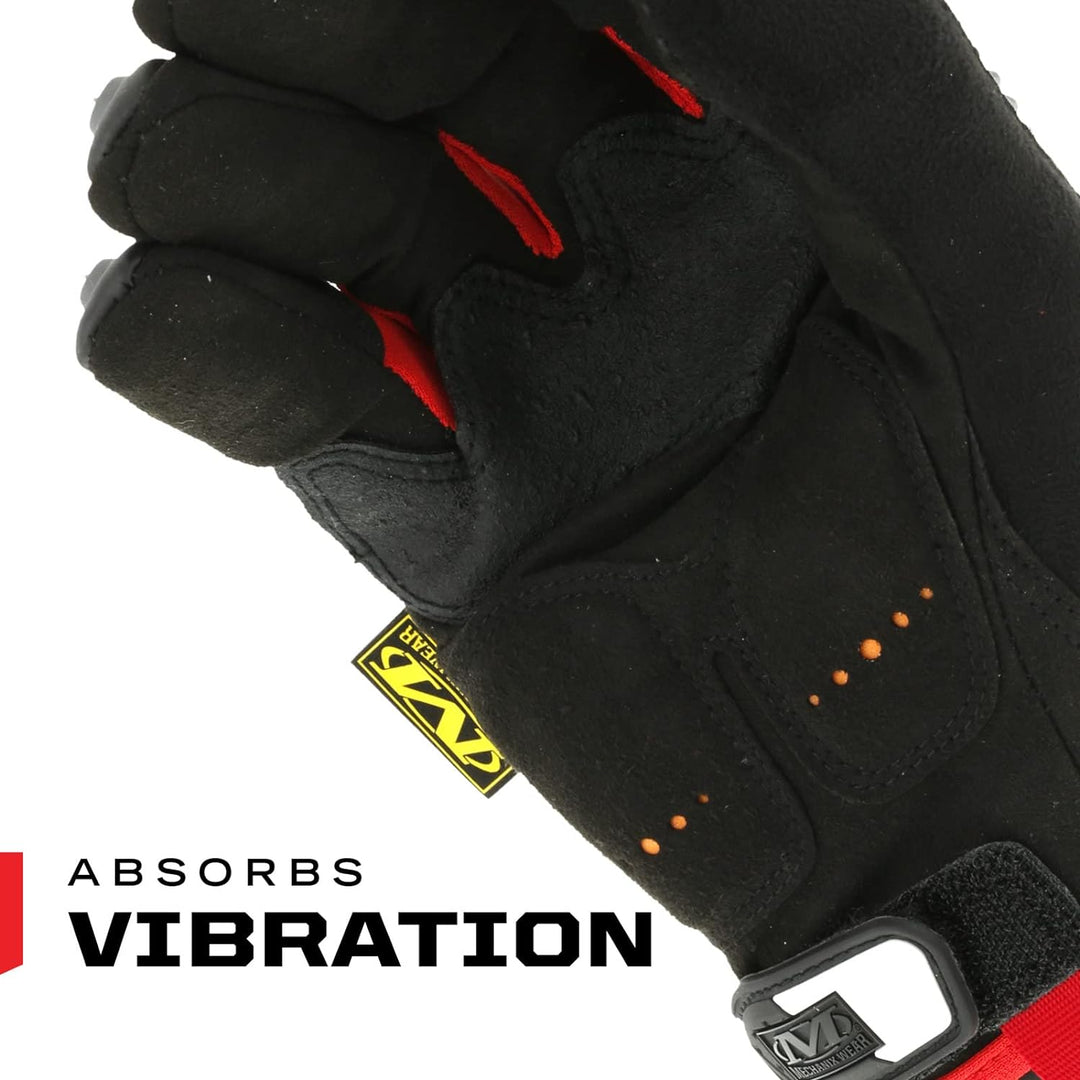 Mechanix Wear MPT-52-008 M-Pact (Small, Schwarz/Rot) Handschuhe mit Stossschutz, S S Schwarz/Rot, S