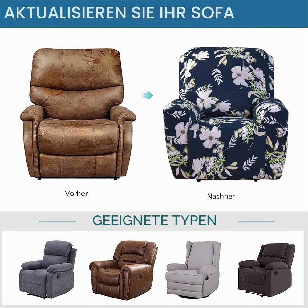 Meigeh Sesselbezug relaxsessel sesselschoner für fernsehsessel relaxsessel Lehnsessel-Abdeckung mit