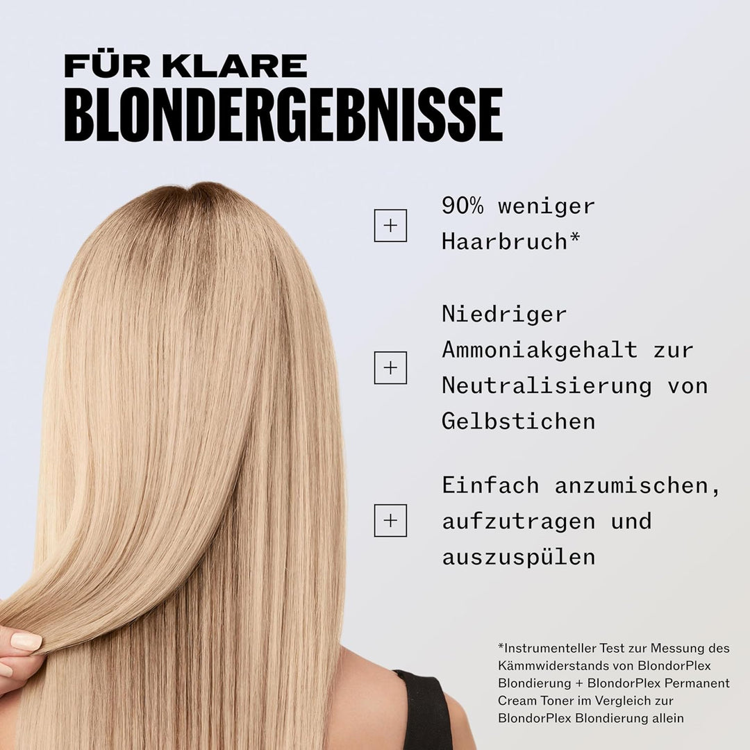 Wella Professionals BlondorPlex Cream Toner /16 Lightest Pearl – Creme-Tönung mit Bond-Builder-Techn