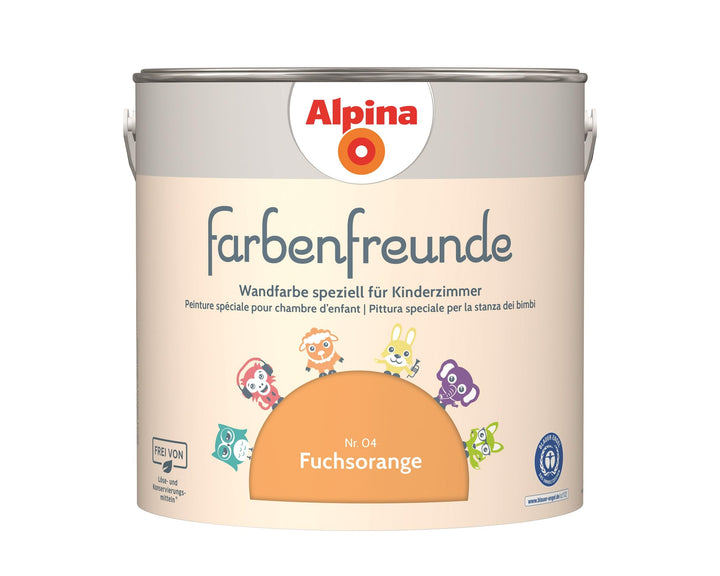 Alpina Farbenfreunde Nr. 04 Fuchsorange 2,5 Liter matt, Fuchsorange