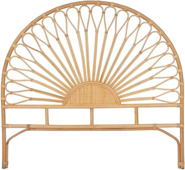 Vente-unique - Bettkopfteil - Rattan - 140 cm - Naturfarben - SOLIA