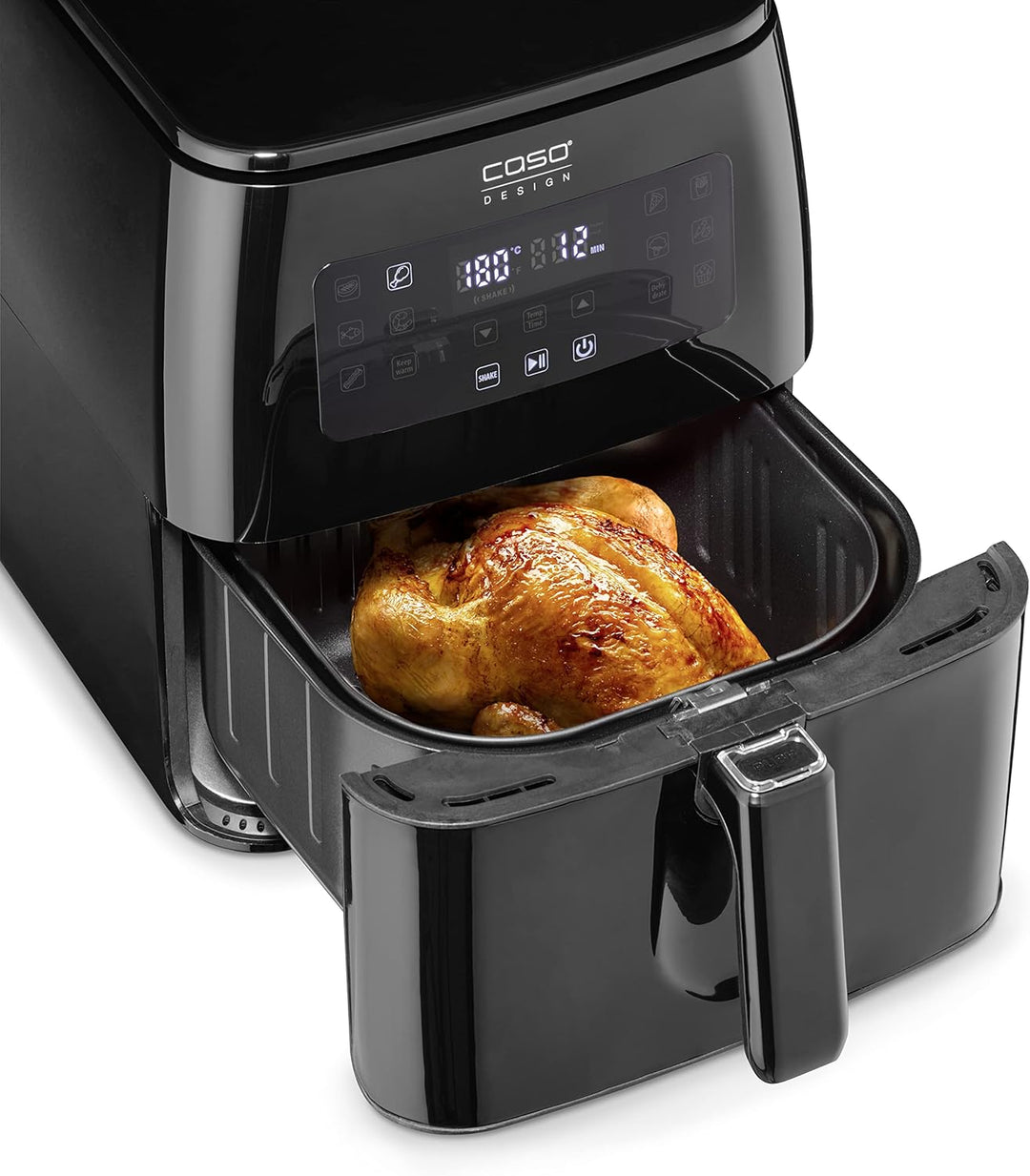 CASO AF 600 XL - grosse Heissluftfritteuse mit 6L Korbvolumen, 12 Automatik-Programme, Sensor-Touch