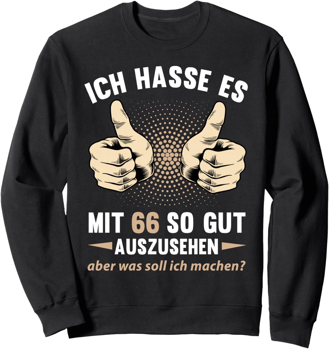 66. Geburtstag Mann Frau 66 Jahre 1958 Deko Lustig Geschen Sweatshirt