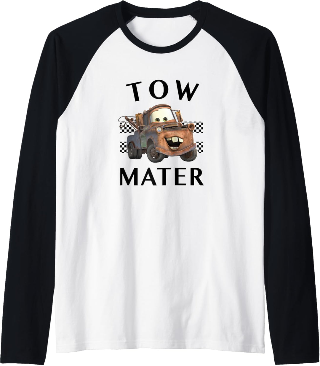 Disney Pixar Cars Tow Mater Finish Raglan