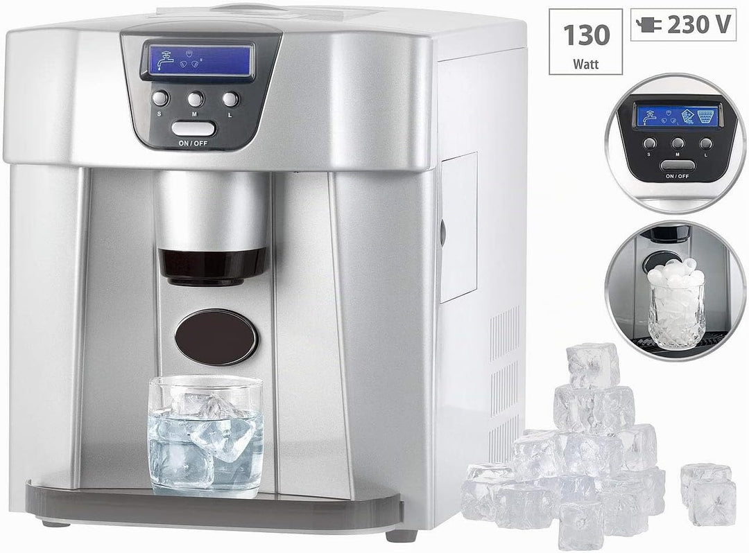 Rosenstein &amp; Söhne Ice Maker: Eiswürfelmaschine EWS-2100 mit Eiswürfelspender (Eiswürfelmaker)