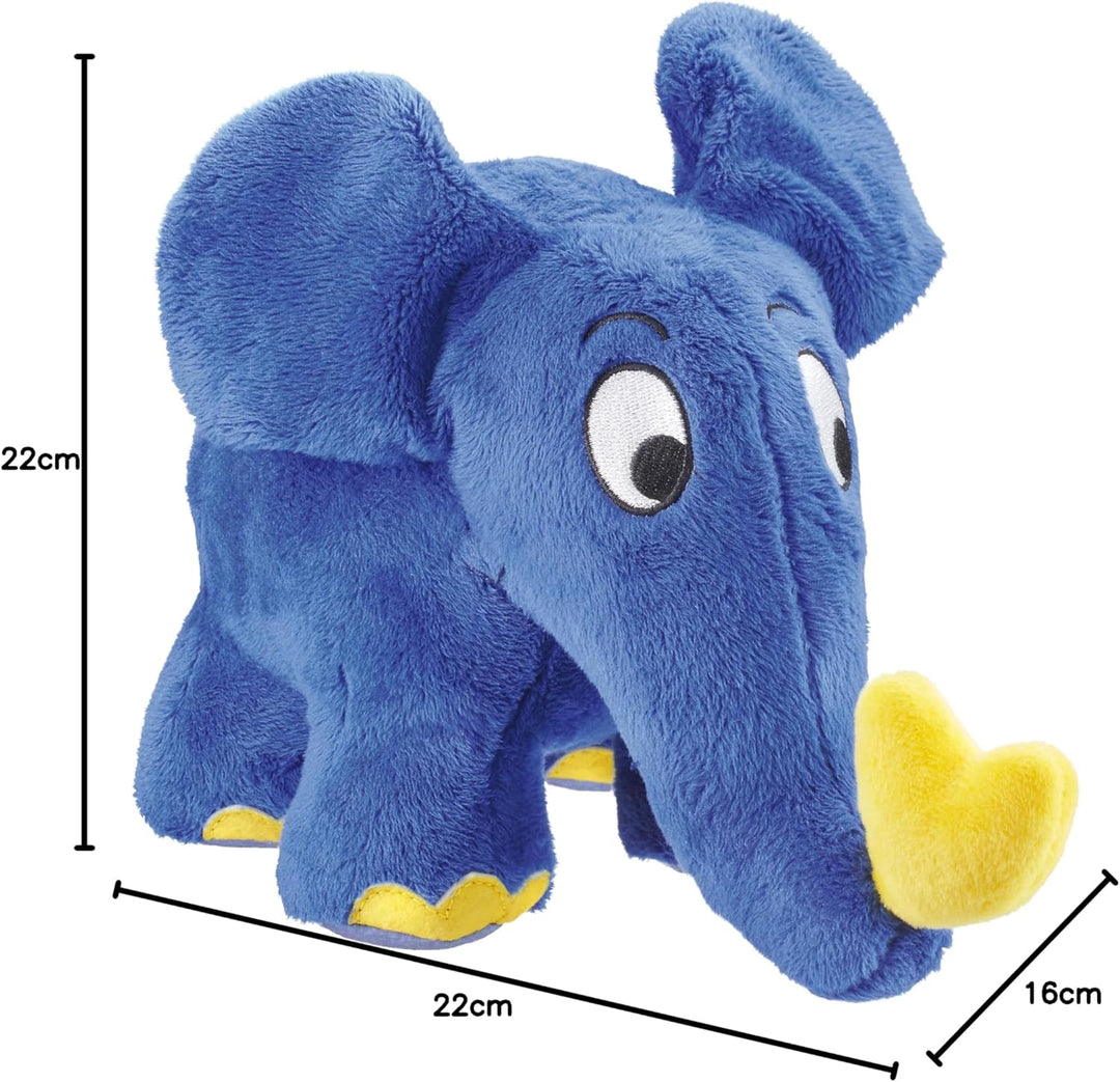 Schmidt Spiele 42286 Die Maus, Elefant, 50. Geburtstag, 17 cm Plüschfigur