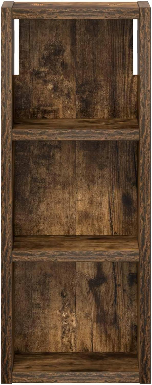 vidaXL Badezimmer-Wandschrank Geräucherte Eiche 20 x 10 x 50 cm, Moderner Badschrank, rechteckiges R